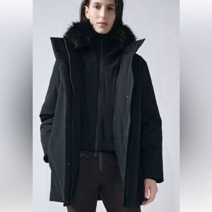 NWT Zara Black Ski & Snow Jacket